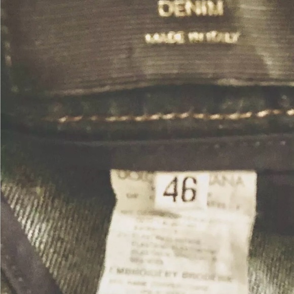 DOLCE & GABBANA Men’s Runway Jeans Metallic embroidery Crown & Bee US 30 - Picture 10 of 13